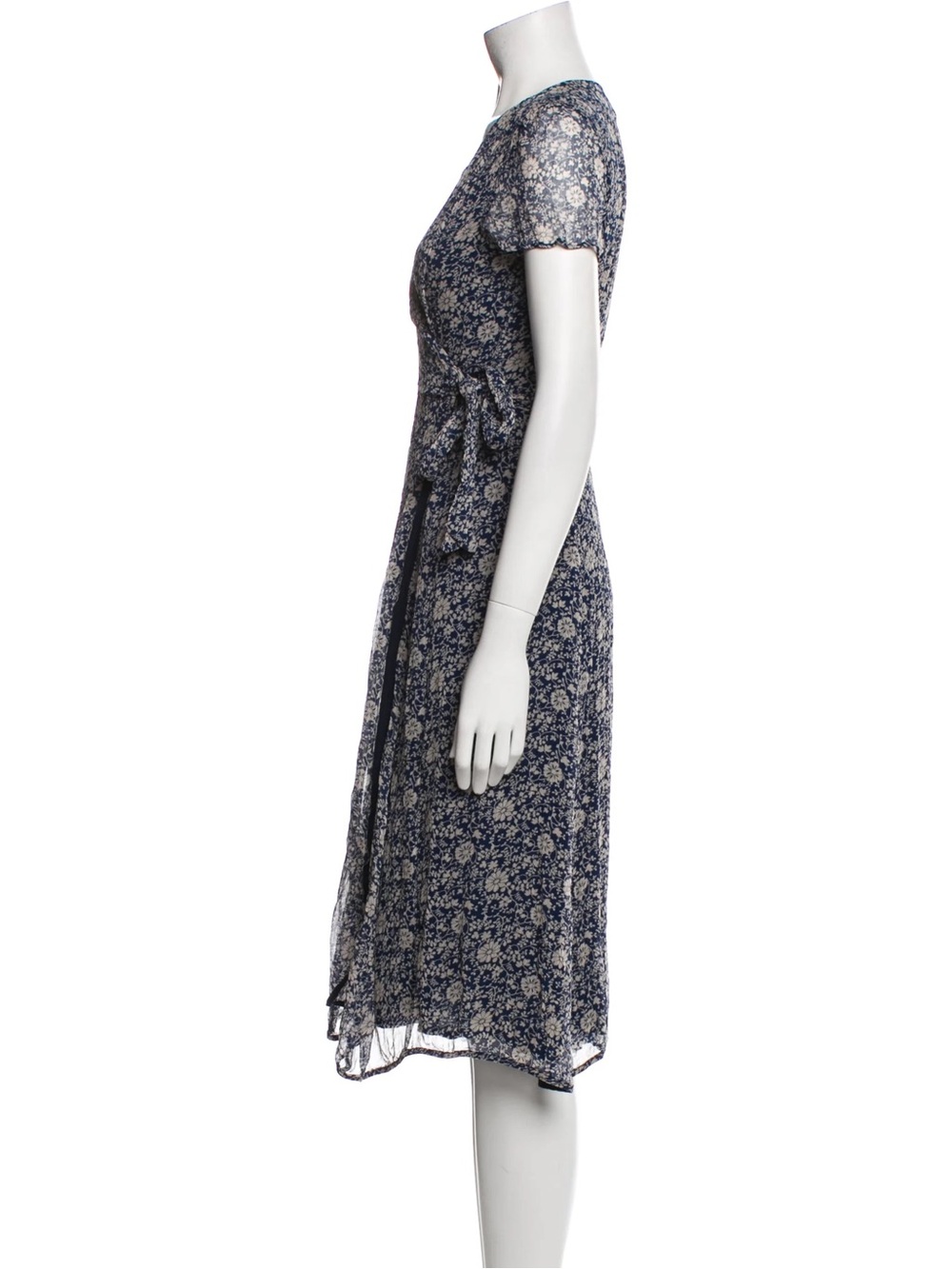 Sezane Wrap Dress size 38 medium - Picture 3 of 5